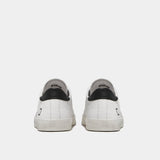 D.A.T.E. SNEAKERS UOMO HILL LOW CALF WHITE BLACK