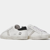 D.A.T.E. SNEAKERS UOMO HILL LOW CALF WHITE BLACK