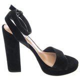 STEVE MADDEN SANDALO GESTURE NERO SUEDE